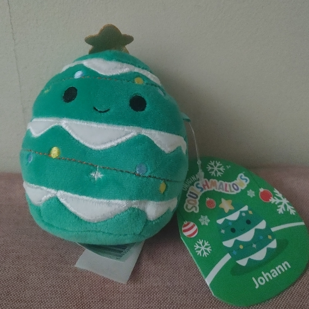 4.5" Holiday Christmas 2023 Squishmallows Johann The Christmas Tree BNR